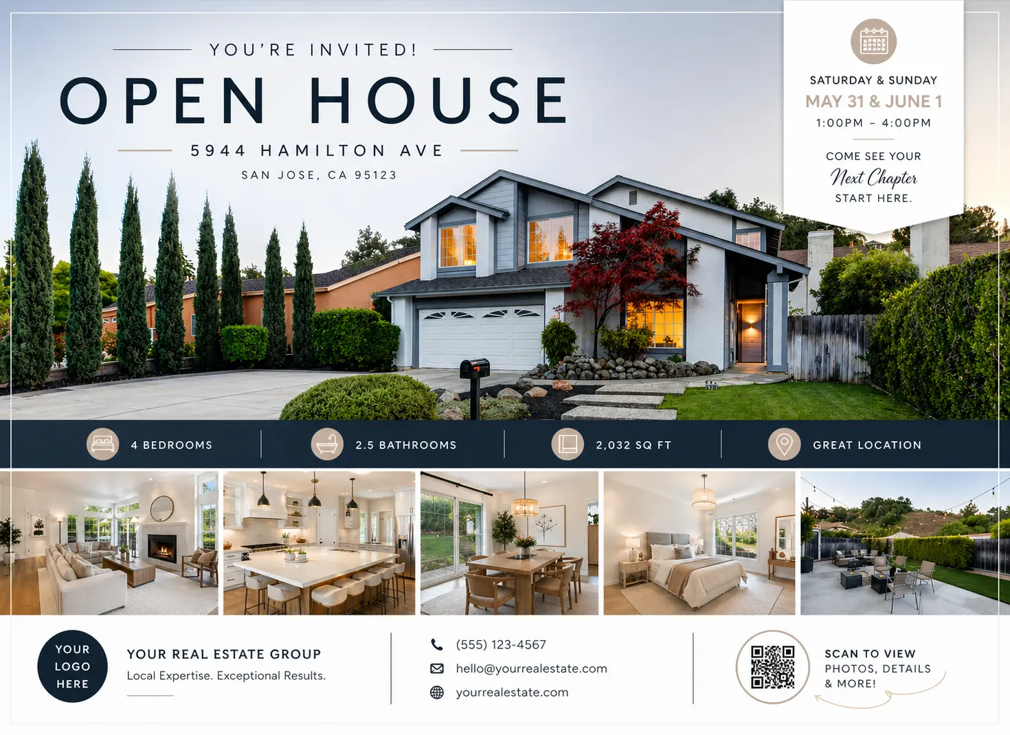 Example open house flyer
